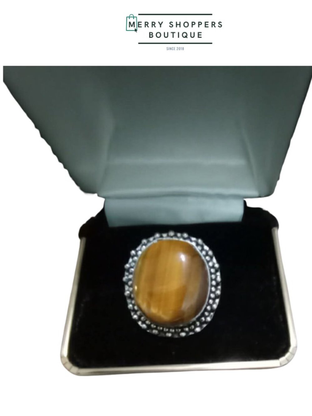 Sterling Silver Tigers Eye Ring